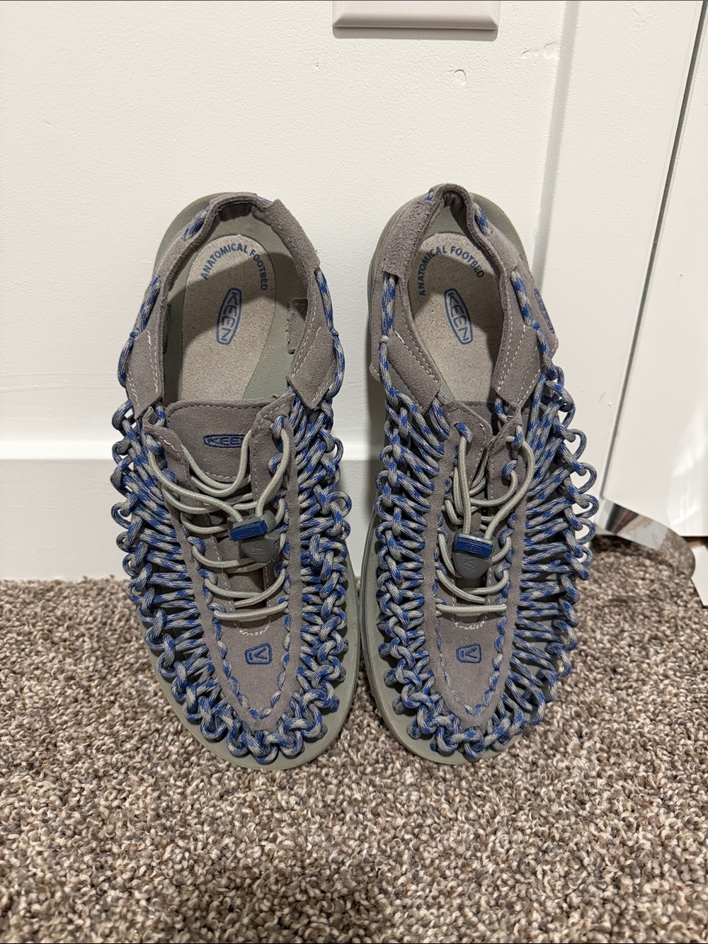 Keen UNEEK Gray with Blue Cord Outdoor Sandals